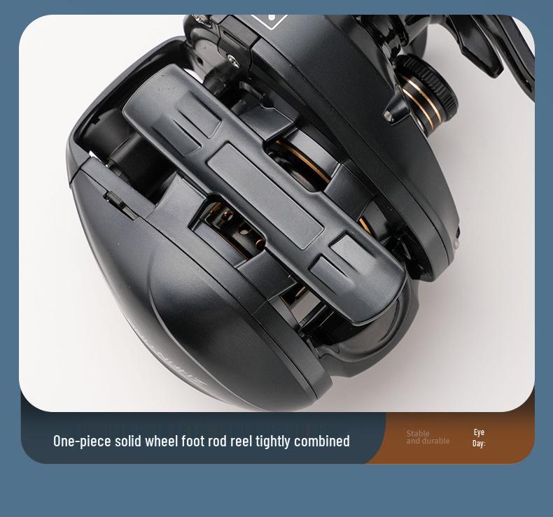 Warhawk Shining Shadow Low-Profile Baitcasting Reel, Anti-Backlash, Dual-Metal Spool for Long-Casting and General-Purpose Lure Fishing.