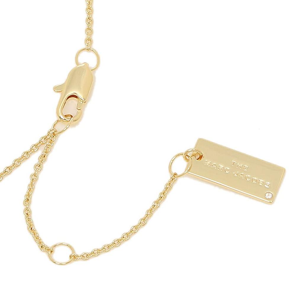 Marc Jacobs Zawieszka Medalion i Naszyjnik Rozmiar 108, Złoty, Czarny, Biały, Damski, M0017166, [Kod Produktu]