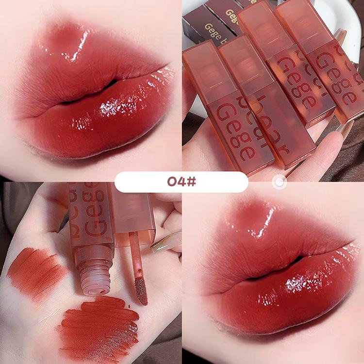 GEGE BEAR Lipstick Matte Velvet Soft Lip Glaze Waterproof Lip Glaze