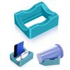 Silicone Cup Holder Tray with Built-in Slot for Crafts Small Flexible Stand for Vinyl Decals Mug Decorating Accessory