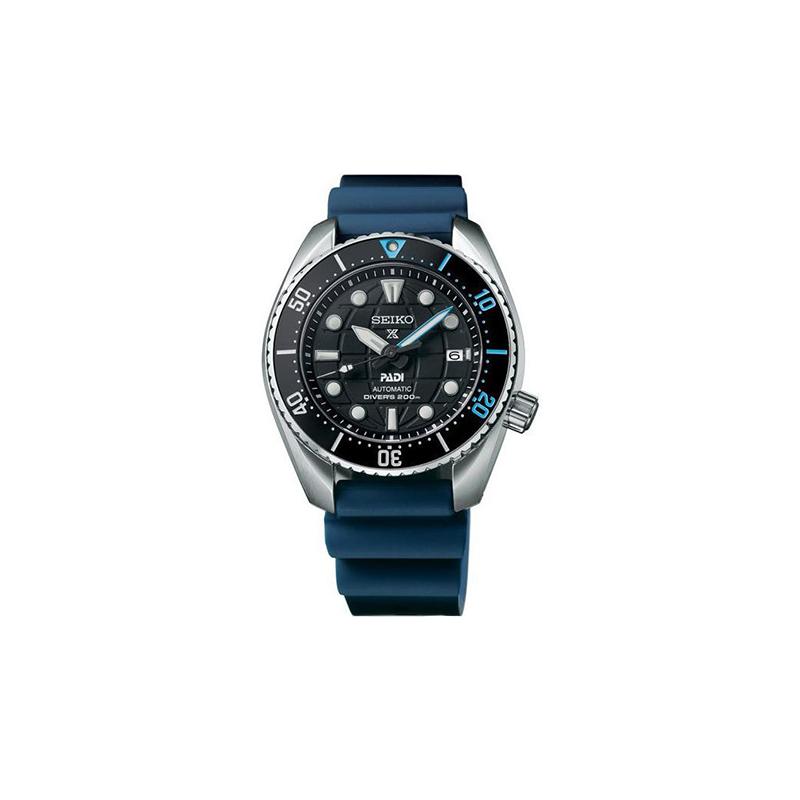 SEIKO prospex mechanical movement silicone strap men s watch black SBDC179