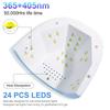UV LED Nail Lamp Professional Gel Polishing Nail Light 24 LED Nail Art Quick Dryer for Nail Gel Curing Nail Salon Tool