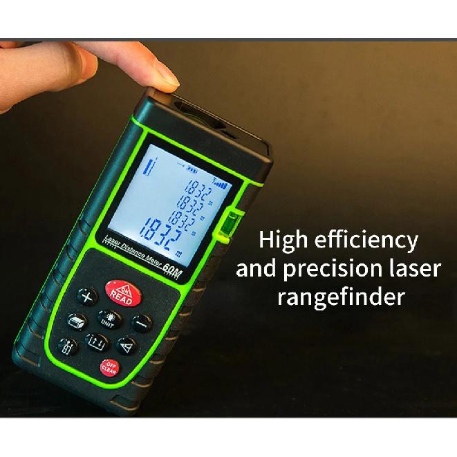 Laser Distance Meter 40M 60M 80M 100M  No Battery Rangefinder  Tape Range Finder Build Measure Device Ruler Test Tool