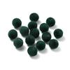 30 Pezzi 8/10mm Colorati Feltro Floccato Peluche Perline Acriliche Perline Distanziatrici Sfuse per Orecchini Braccialetti Fai da Te Accessori per la Creazione di Gioielli