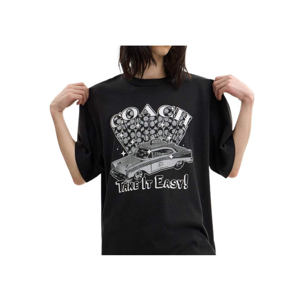 Coach FW25 Cotton Taxi Casual Short Sleeve T-Shirt Men Tops CCU11-A0R
