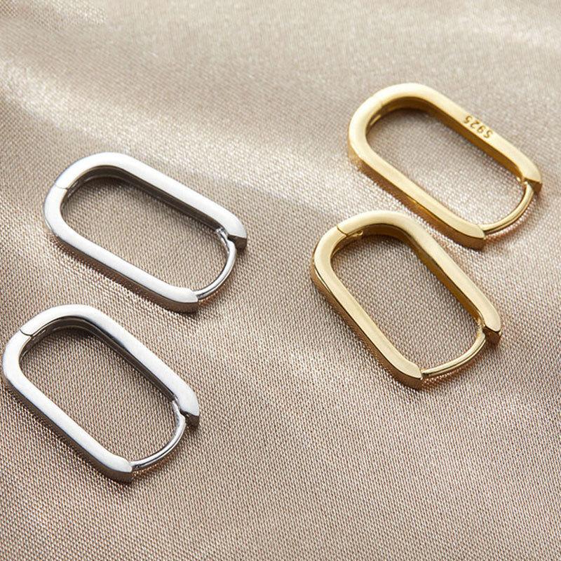 High-end Paper Clip Square Earrings Simple Personality Design Trendy Gift Elegant Lady's Classic Accessories Casual Daily Fashion Jewelry