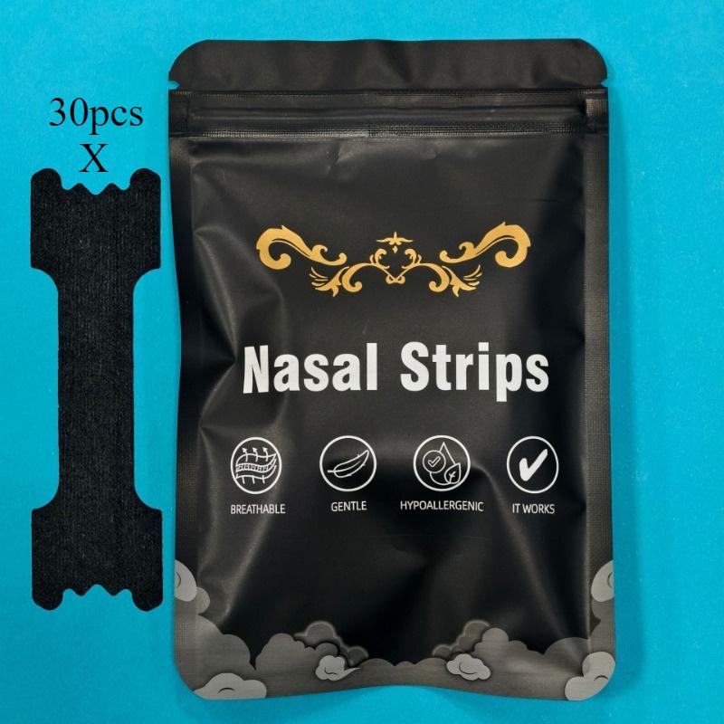 

30pcs Enhanced Adhesion Sports Nasal Strips – Breathable & Comfortable Design,Suitable for Sports & Sleep чёрный
