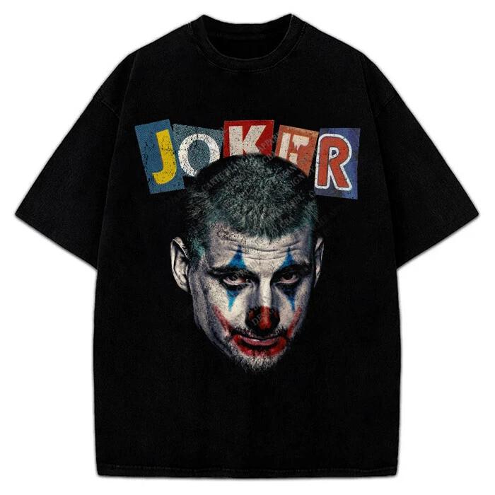 Nikola Jokic As The Joker T-Shirt Custom Vintage Graphic Design Tee S