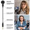 Wired Lapel Microphone Mini Speaker Mic Clip On Lapel Mic for Mobile Phone/PC Laptop For Recording