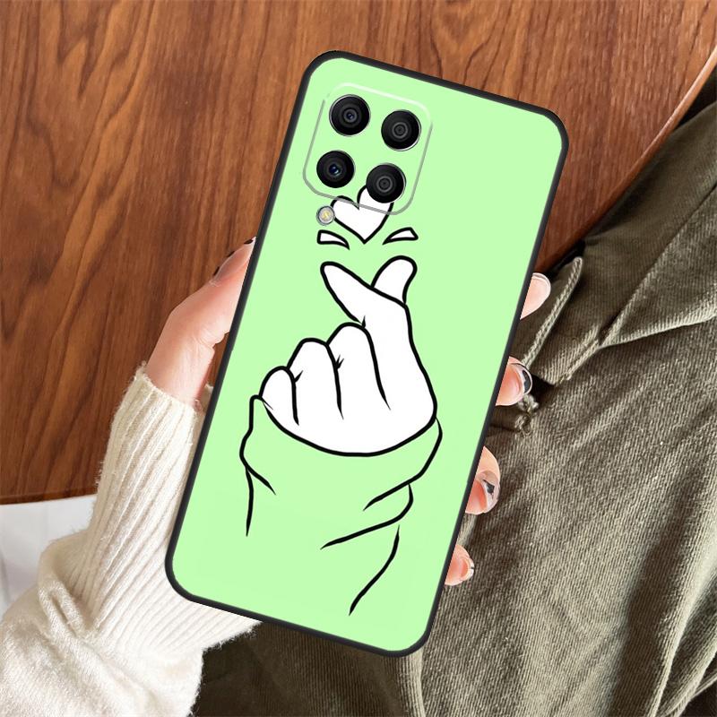 

Kpop Hand Finger Heart Case For Samsung Galaxy M13 M33 M53 M15 M35 M55 M06 M16 M36 M56 M31 M12 M32 M52 M14 M34 M54 Samsung M31