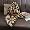68Cm Polka Dot Leopard Print Scarf For Women Spring And Summer Thin Imitation Silk Scarf Trendy Versatile Headscarf Shawl