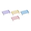 Sturdy PP Wood Non Slip Pet Feeder Stand Raised Water Bowl Dispenser Shelf for Dog Cat Feeding