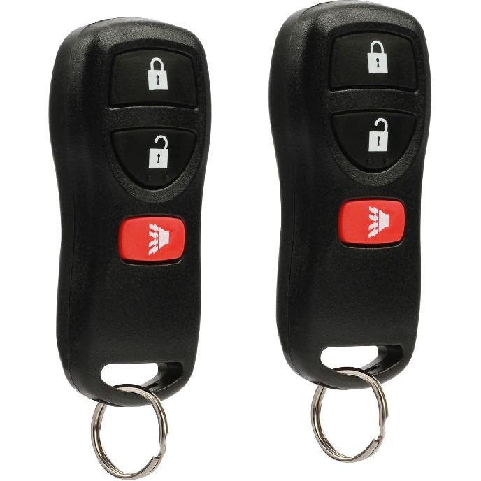 Key Fob Keyless Entry Remote Fits Frontier Armada Murano 2-Pack Black