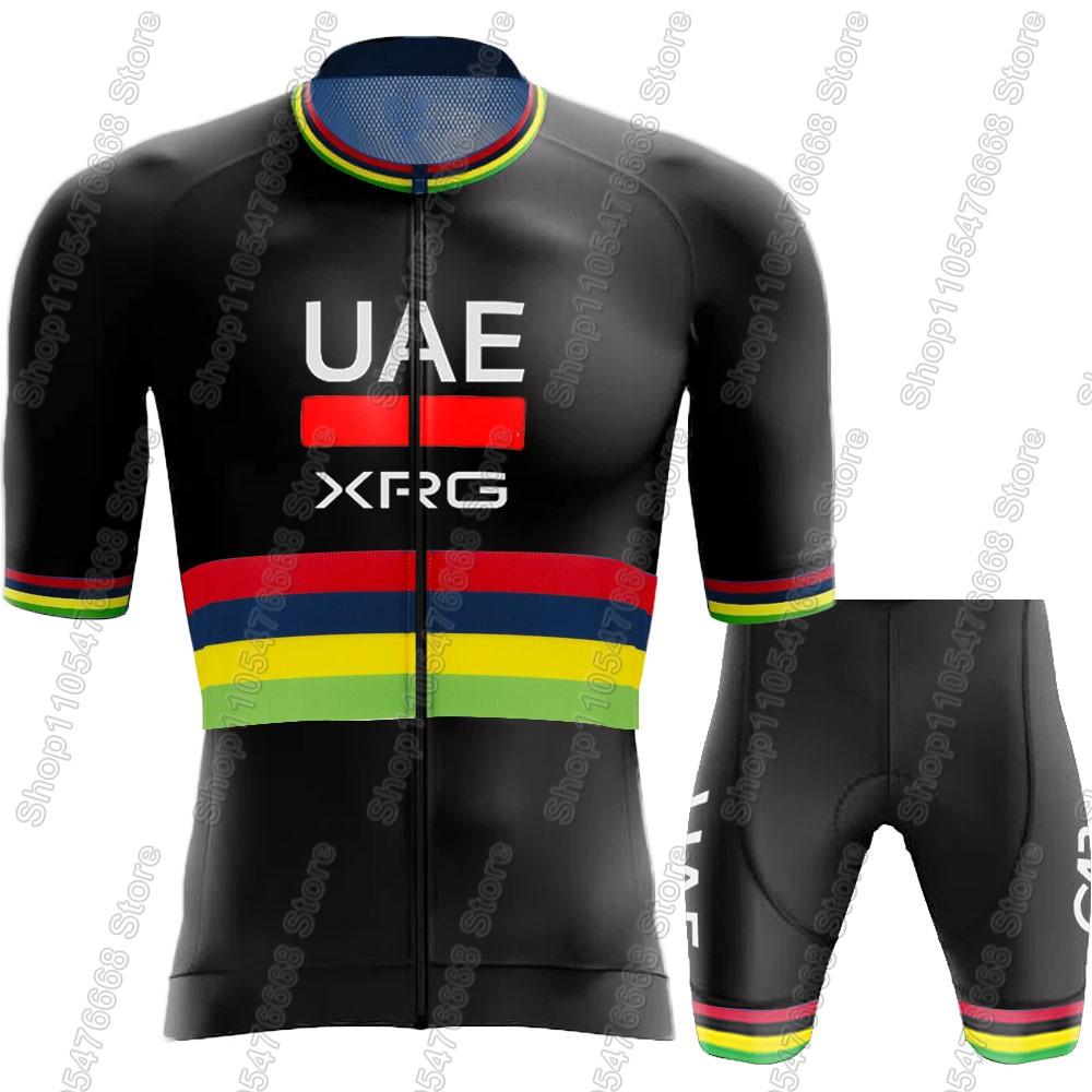 Frankreich Tour Weltmeister Tadej Pogačar Radsportteam Trikot Set Kleidung Herren Rennrad T-Shirts Anzug Fahrrad Trägerhosen