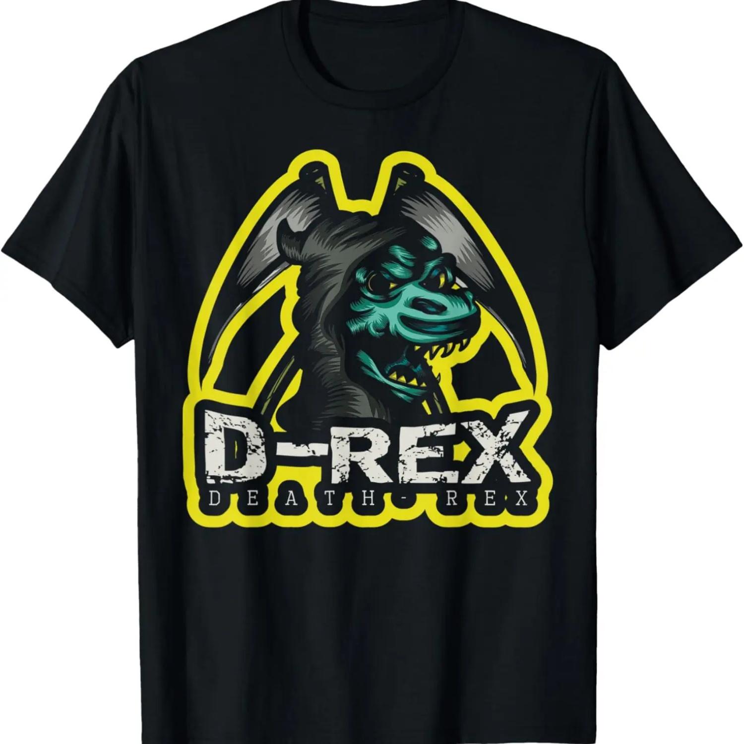 

Death-Rex funny death T-Rex Grim Reaper costume Halloween T-Shirt XXXXXL чёрный