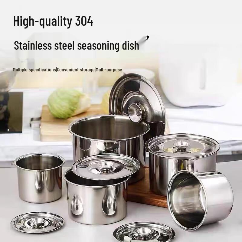 Kommerzielles Gewürzglas aus Edelstahl 304 mit Deckel