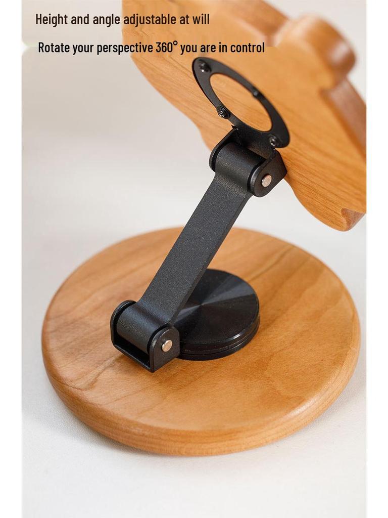 Capybara-Shaped Wooden Phone Holder: Handcrafted Multi-Wood Desktop Gift