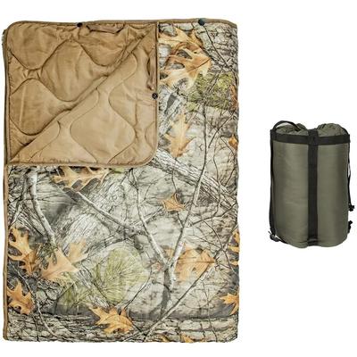 Kylebooker Camo Woobie Blanket Waterproof Poncho Liner for Outdoor Camping, Hiking, Hunting, Survival, Backpacking, Picnicking