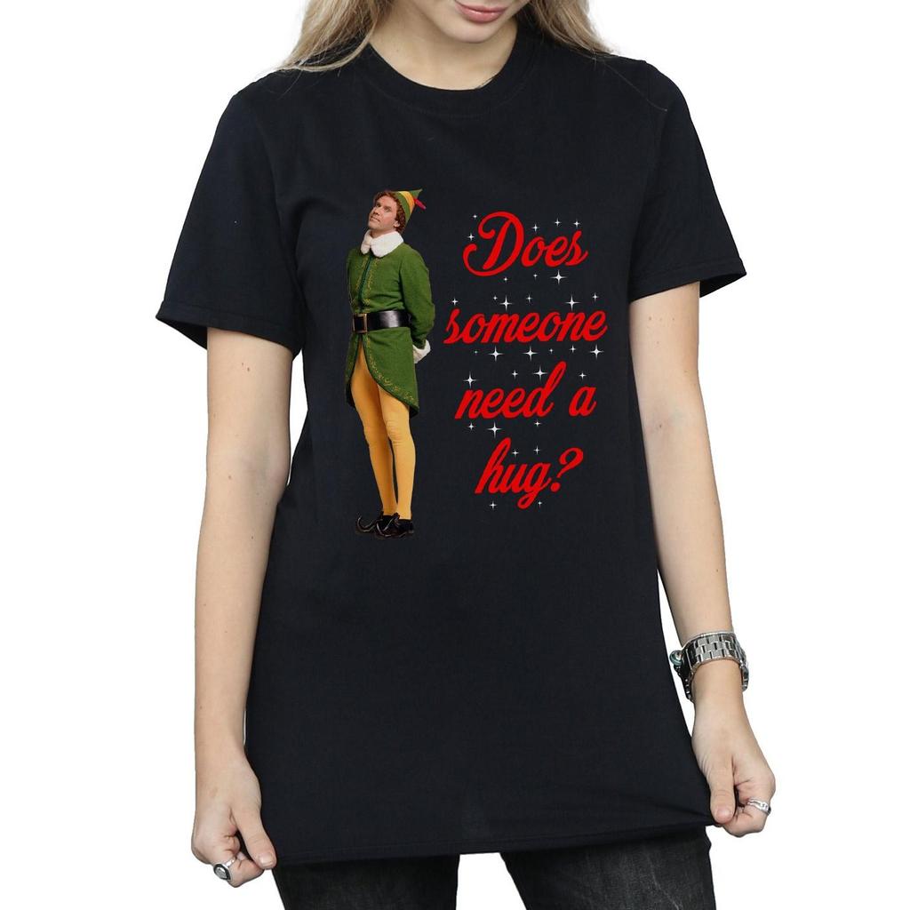 Elf Womens/Ladies Hug Buddy Cotton Boyfriend T-Shirt