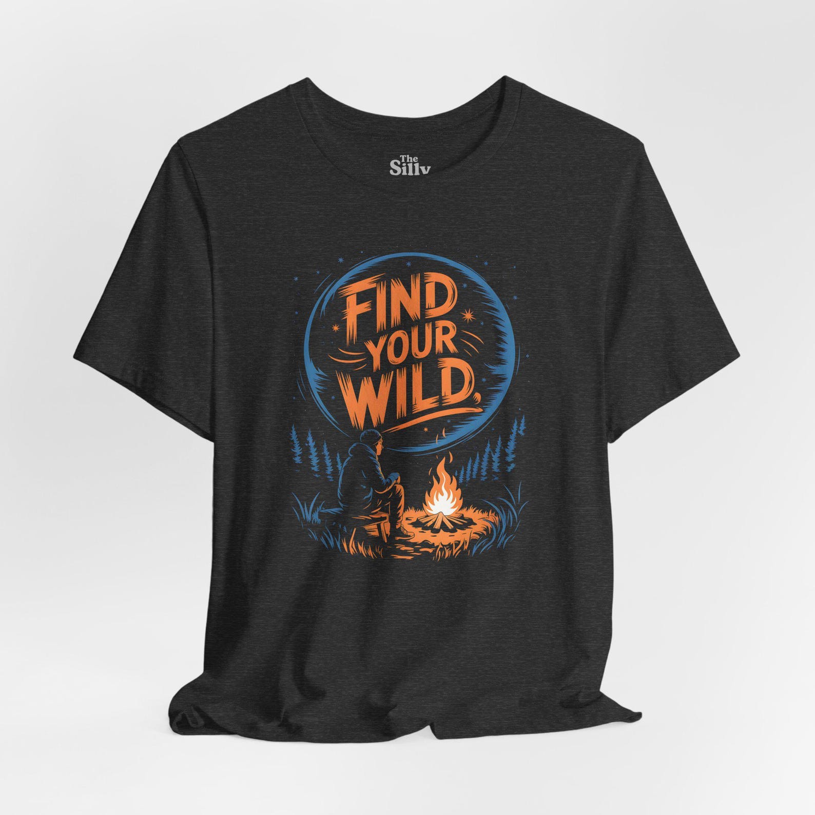 Find Your Wild Camping Shirt, Retro Graphic Tee, Nature Lover Gift S