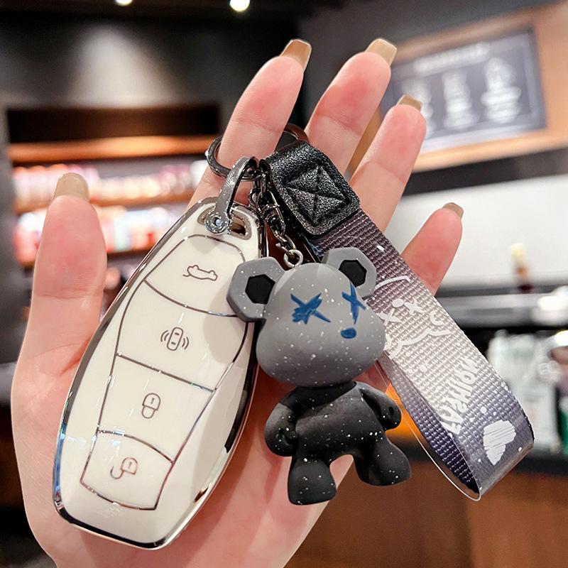 

Подходит для нового ключа Hongqi H5 2024 года, комплект 2023 H6 H9HQ9 HS5 HS7 HS3, чехол-пряжка для автомобиля, мужской