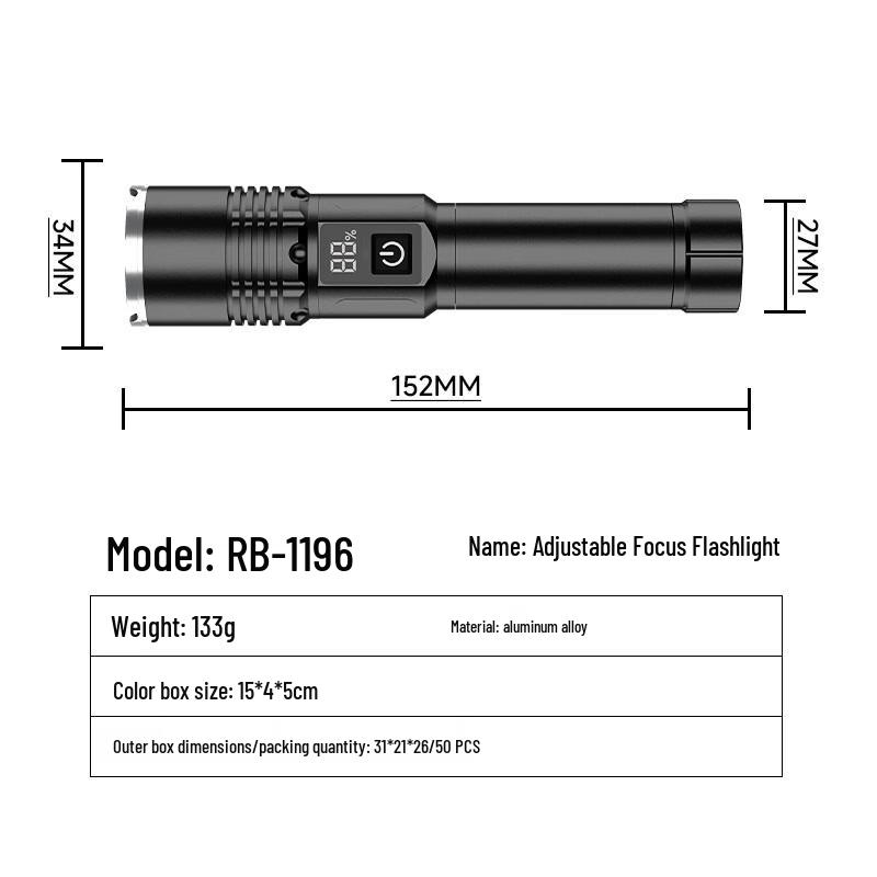 Xuanyong Multi-functional Rechargeable LED Flashlight