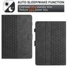 For Samsung Galaxy Tab A7 10.4 (2020) T500/(2022) Tablet Cover Imprinted PU Leather Card Slot Case