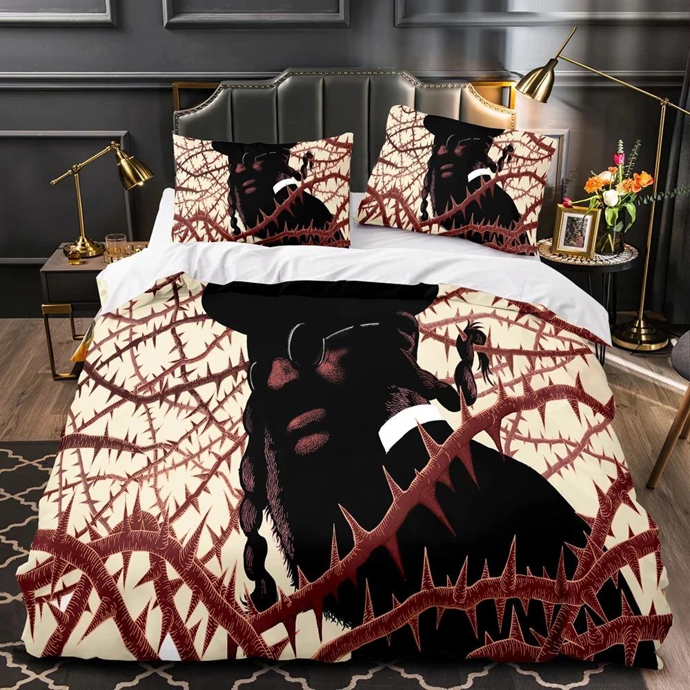 3D Print Black Fairy Comfortable Duvet Quilt Cover Pillowcase Bedding Set Children Bedroom Decoration Home Textile