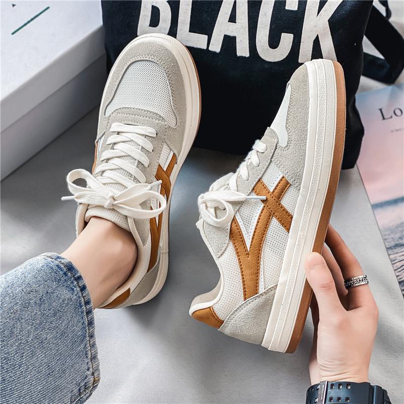 

Men s shoes 2025 new summer breathable mesh Forrest Gump flat shoes versatile height-increasing canvas shoes sports and leisure trendy shoes 44