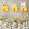Bikakeboll Påskprydnad Papper Dekorativ Hängande Dekoration Högtidsfester Inomhus Utomhus Festlig Atmosfär Dekor