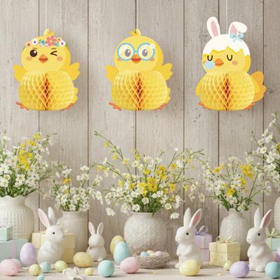 Honeycomb Ball Easter Ornament Paper Decorative Hanging Decoration Holiday Parties Indoor Outdoor Festive Atmosphere Decor