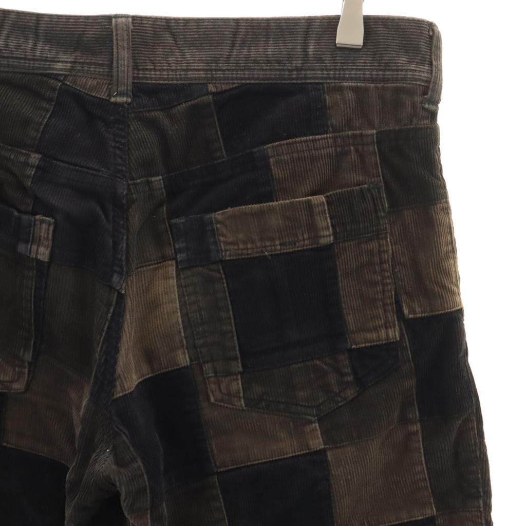 SHAREEF Cropped Patchwork Corduroy pants 1 Brown Men's Used