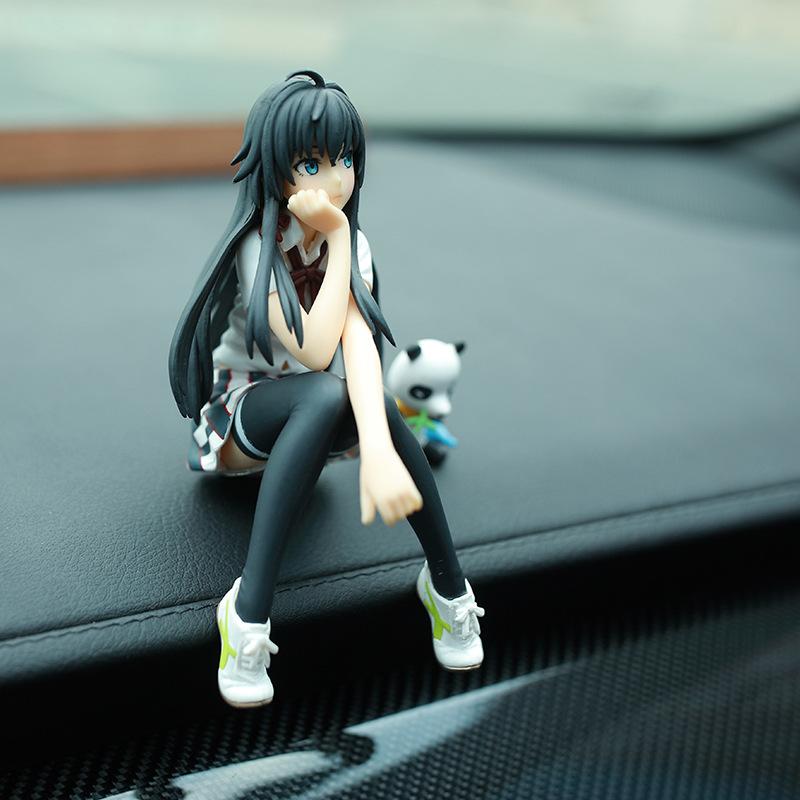 13CM Funny Japan Anime My Teen Romantic Comedy Yukinoshita Yukino Figure Model Dolls Toys PVC Collect Gift Sitting Position