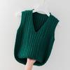 Women's Spring and Autumn Knitted Outer Vest Solid Color Sleeveless Sweater
