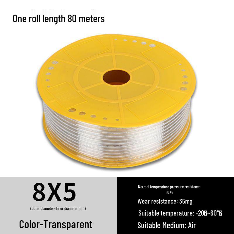 High-Pressure 8MM PU Pneumatic Air Hose for Air Compressors