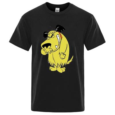 Muttley T Shirt Cartoon Funny Cotton Laughing Dog Humor Hihi Heehee  Fashion Street T-shirt Men Brand Tee Shirt