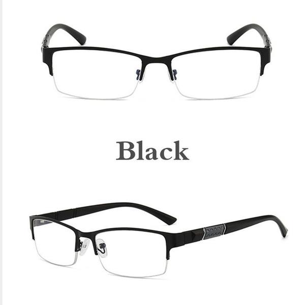 Anti Blue Light Reading Glasses Men Retro Metal Frame Square Hyperopia Myopia Glasses Men Glasses