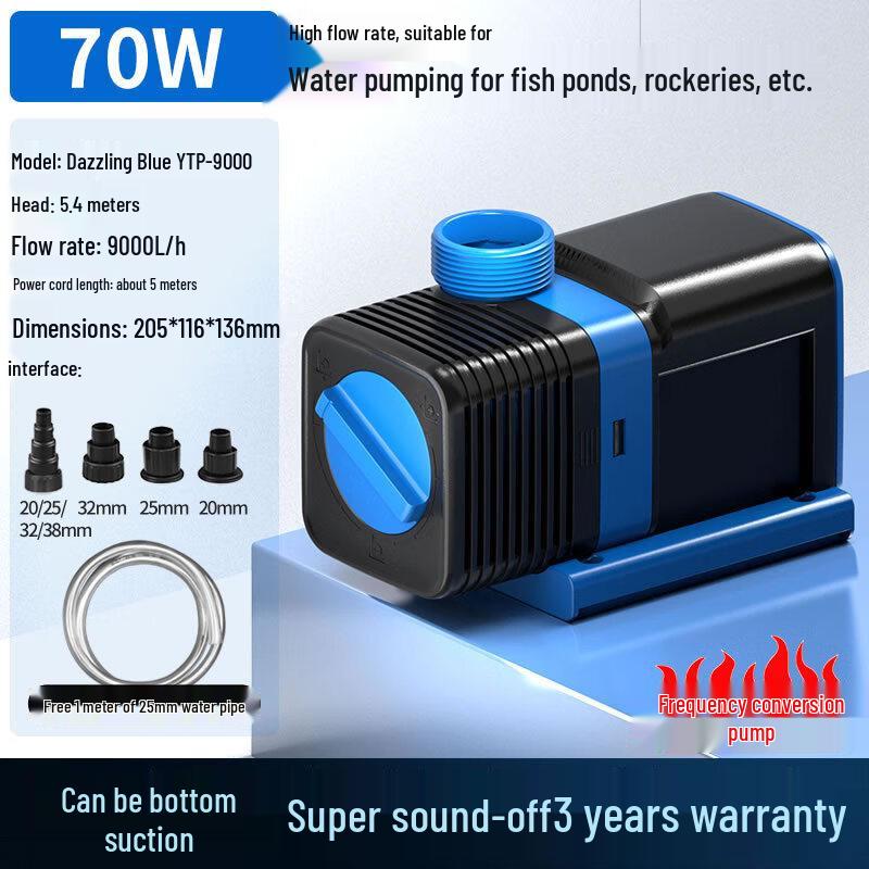 YunDuo JTP 70W Adjustable Flow Quiet Variable Frequency Fish Tank Water Pump
