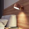 Wooden Led Bedside Light Dimming Usb Charging 360 Degree Rotating Magnetic Ball Touch Control Night