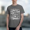 2026 New Unisex Vintage Car Graphic Tee Im Not Old Im Funny Creative Gift For Fathers Day Grandpa Retro Short Sleeve Tshirt