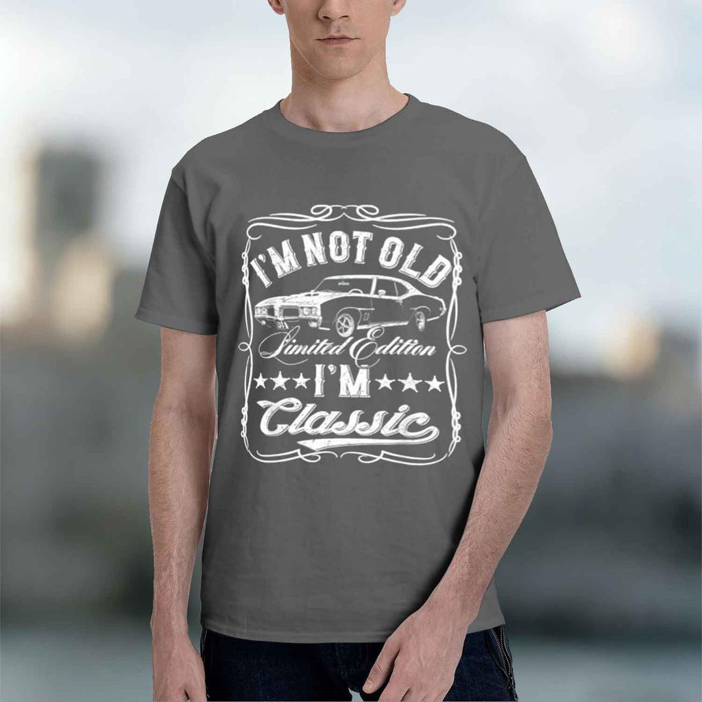 2026 New Unisex Vintage Car Graphic Tee Im Not Old Im Funny Creative Gift For Fathers Day Grandpa Retro Short Sleeve Tshirt