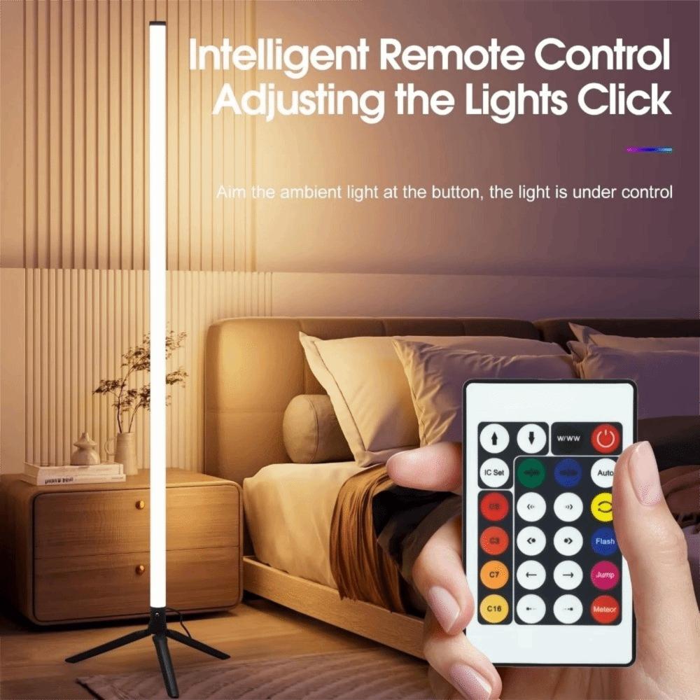 Color Changing Corner Ambience Lamp Remote Control LED Floor Lamp For Bedroom Living Room