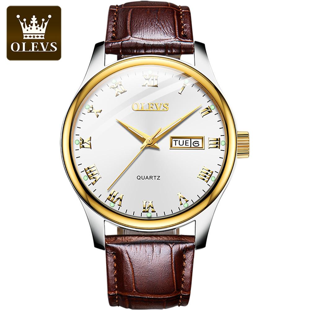 OLEVS 5568 Oem Fashion Design Luxury Watches Classic Business Luminous Stainless Steel Man Custom Watch for Men Quartz Watches quartz watch