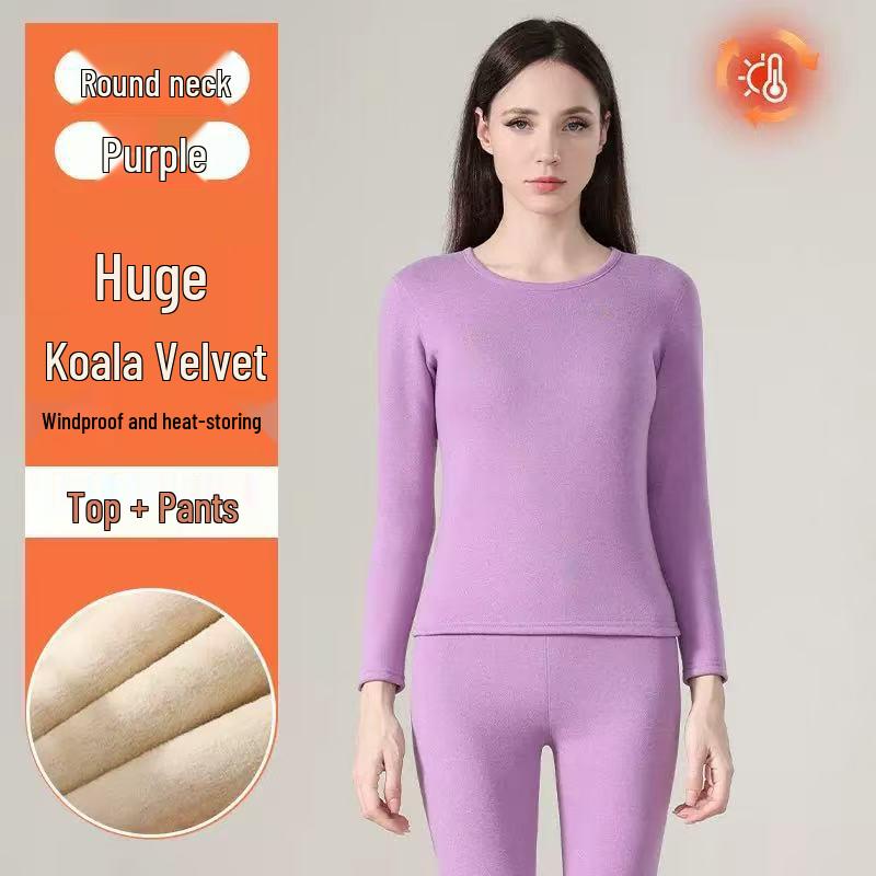 

Зимний термокостюм Volcanic Rock: Плотное, однотонное нижнее белье с круглым вырезом для мужчин и женщин - осень/зима L