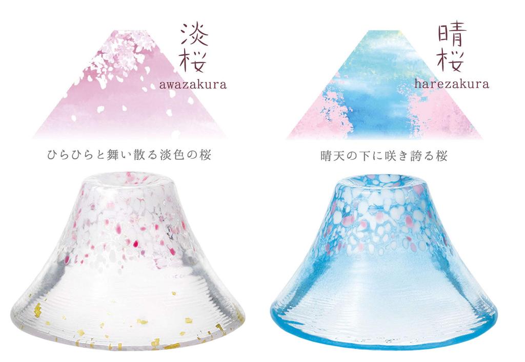 Toyo Sasaki Glass Shofuku Cup Sakura Fuji Sake Set, Made in Japan, Sake Cups, Sake Glasses, Carafe Set, Mount Fuji Design, Gift, Present, Gift for Res