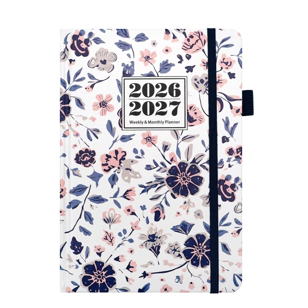 2026-2027 Englischer Terminplaner, A5-Format, 72 Seiten / 144 Seiten, Tagesplaner/Kalender/Notizbuch