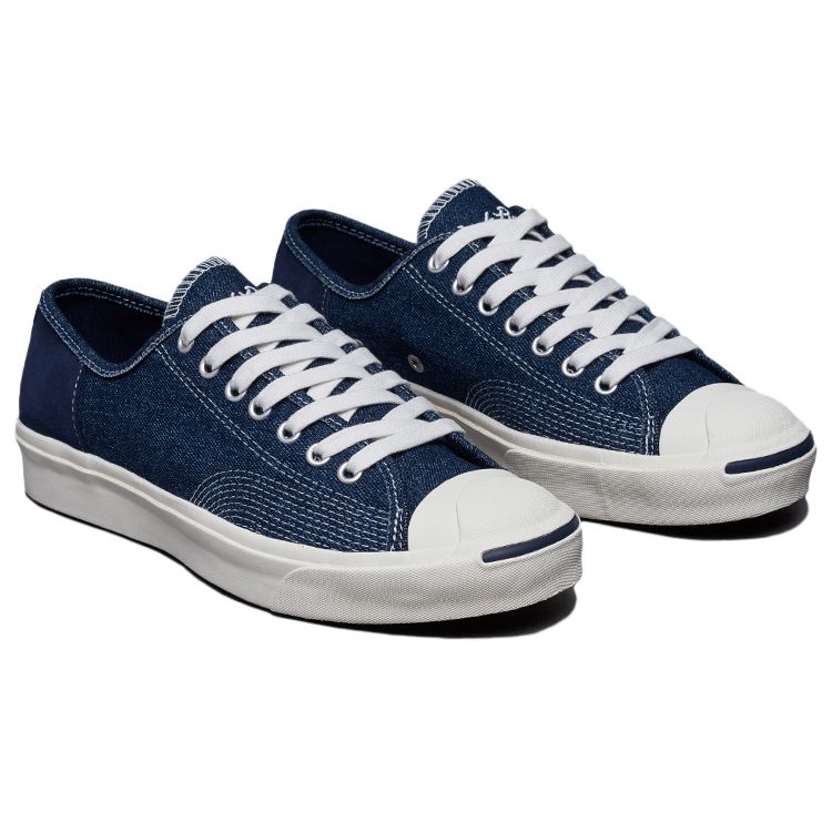 Converse Jack Purcell Low Námornícka Modrá Praná Džínsovina Unisex Tenisky Modrá Biela 171938C