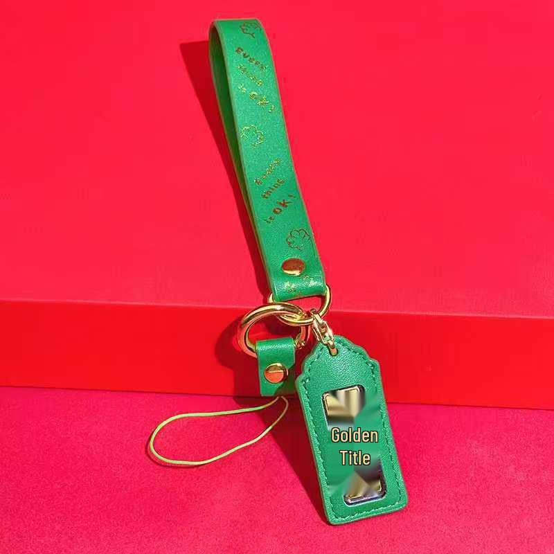 Golden Keychain Pendant for High School and College Entrance Exam Success Includes Gold
