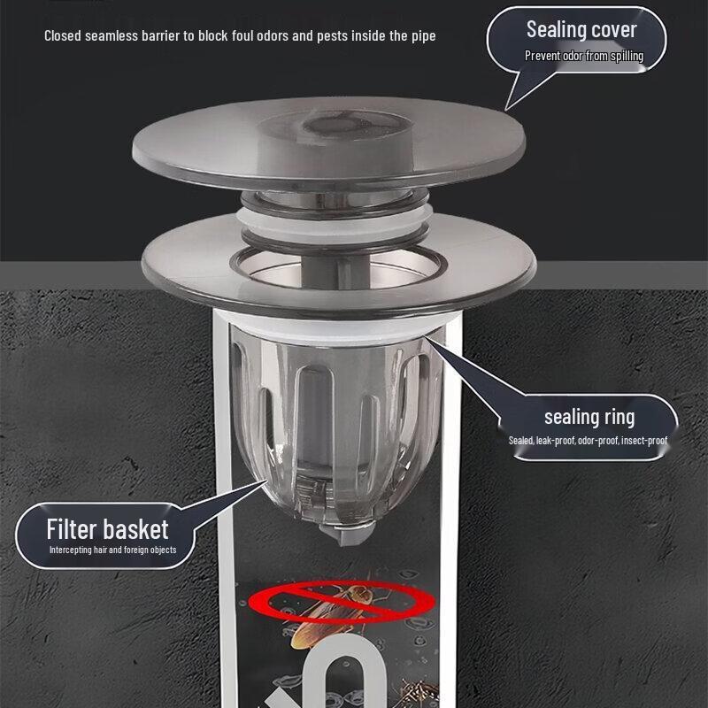 LISM Pop-up Anti-odor Basin Sink Drain Stopper
