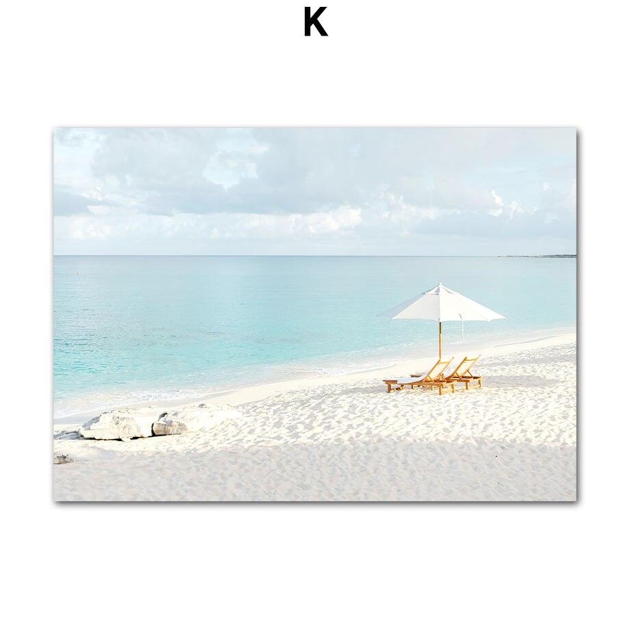 Santorini Beach nadmorskie miasto krajobraz plakatykwiaty rower obraz ścienny na płótnie i drukuje obraz do wystroju salonu